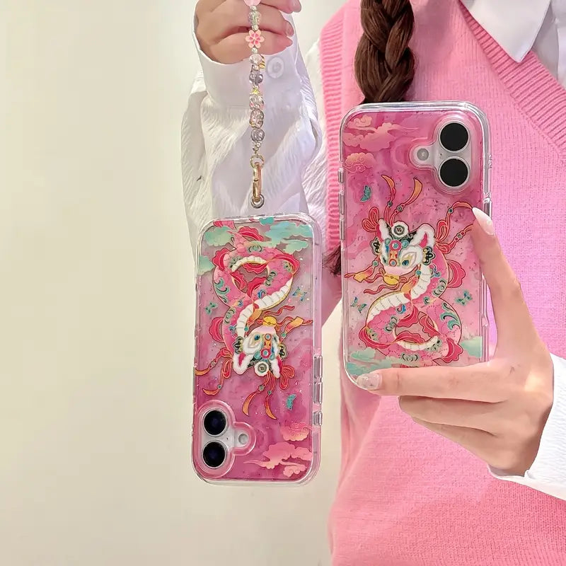 Mystical Dragon Glitter Phone Case