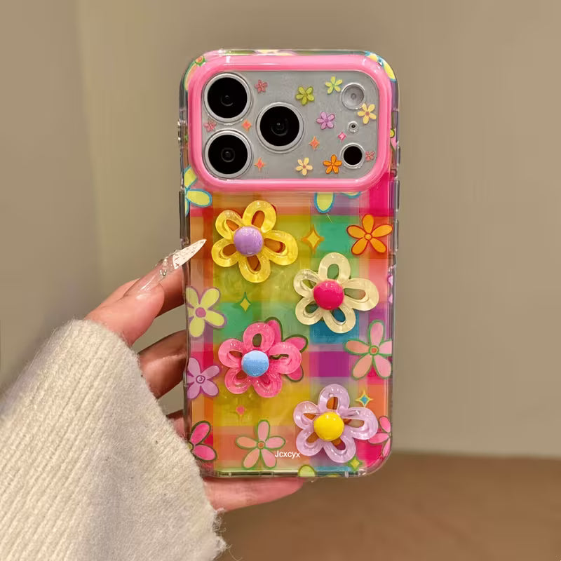 Rainbow Bloom Daisy Garden Case