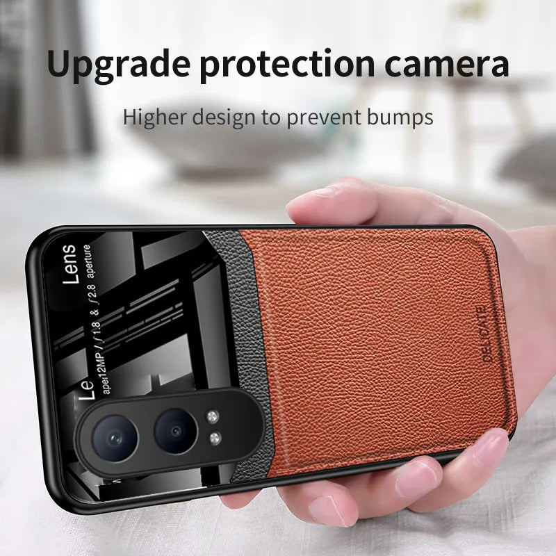 OnePlus Nord CE 4 Lite Mirror Window Leather Case