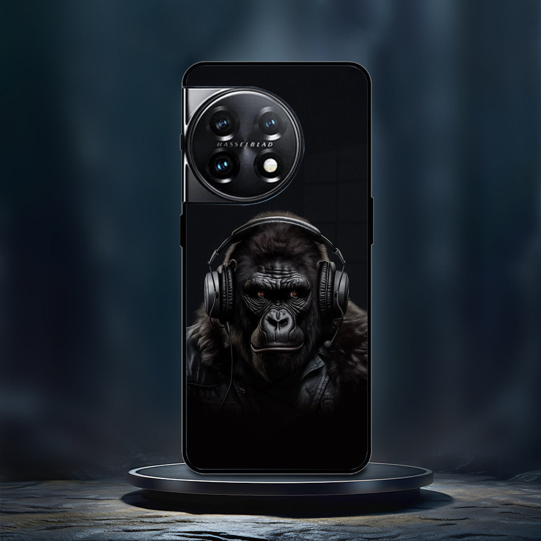 King Kong Printed Glass Case - OnePlus