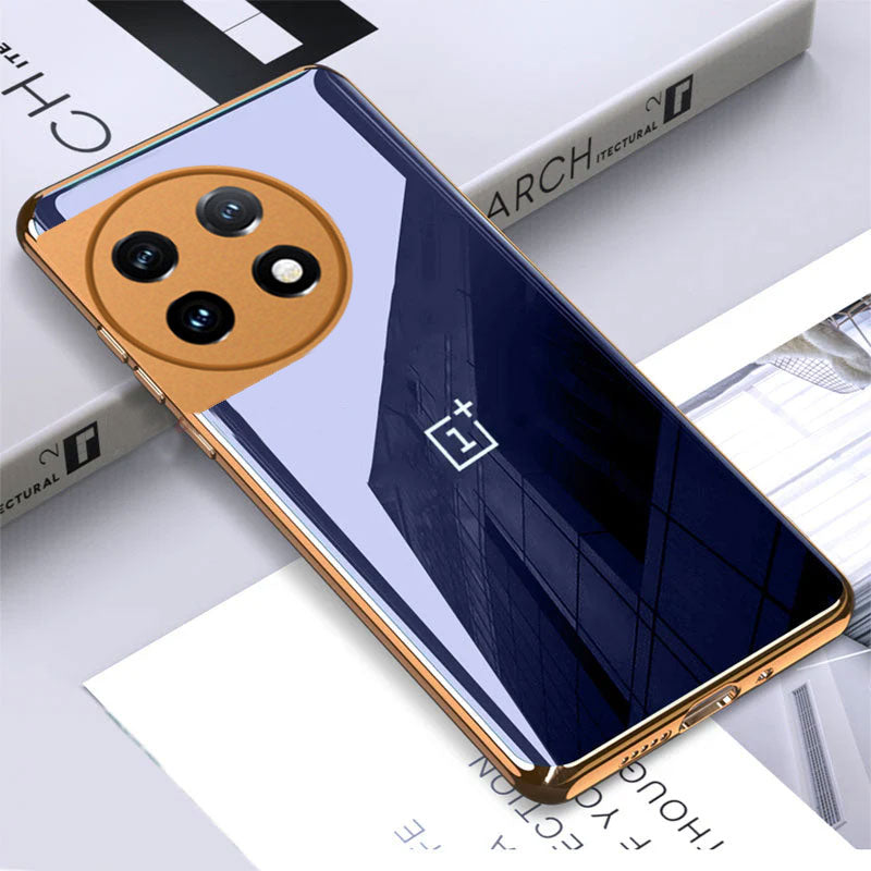 Premium Glossy Gold Edge Case - OnePlus