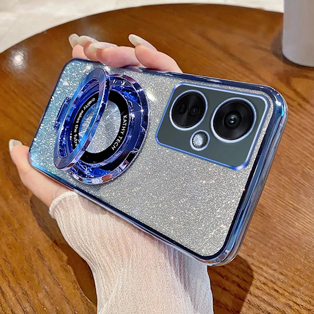 Glitter Ring Grip Transparent Case - OnePlus