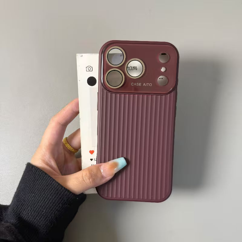 Vertical Ribline Groove Shield Case