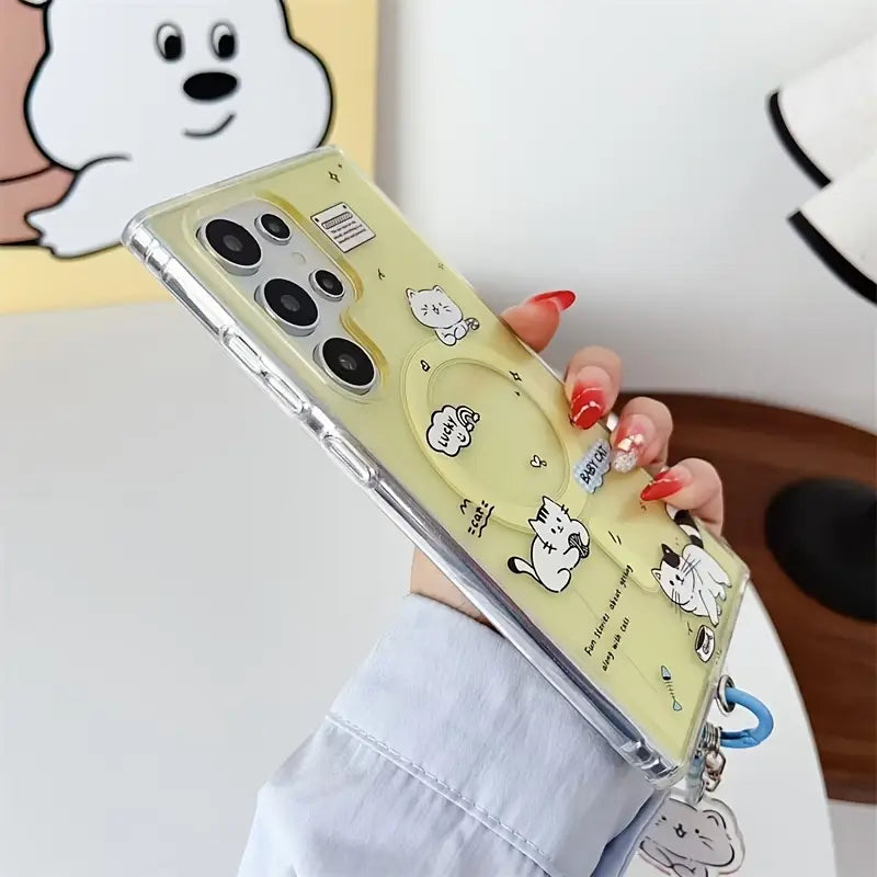 Kawaii Cute Cases With Charms - Samsung