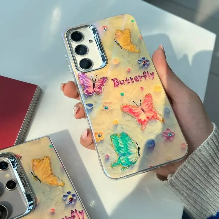 Colorful Butterfly Phone Case - Samsung