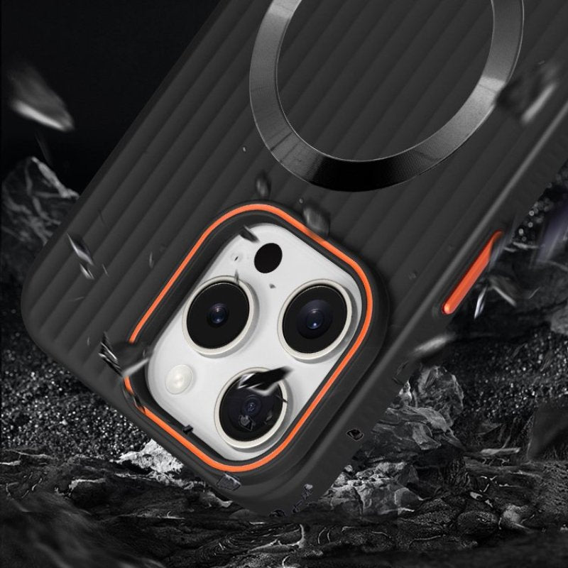 Frosted Stripes Pattern Magsafe Case- iPhone