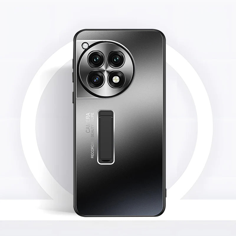 Frosted Metal Hybrid TPU Stand Case - OnePlus