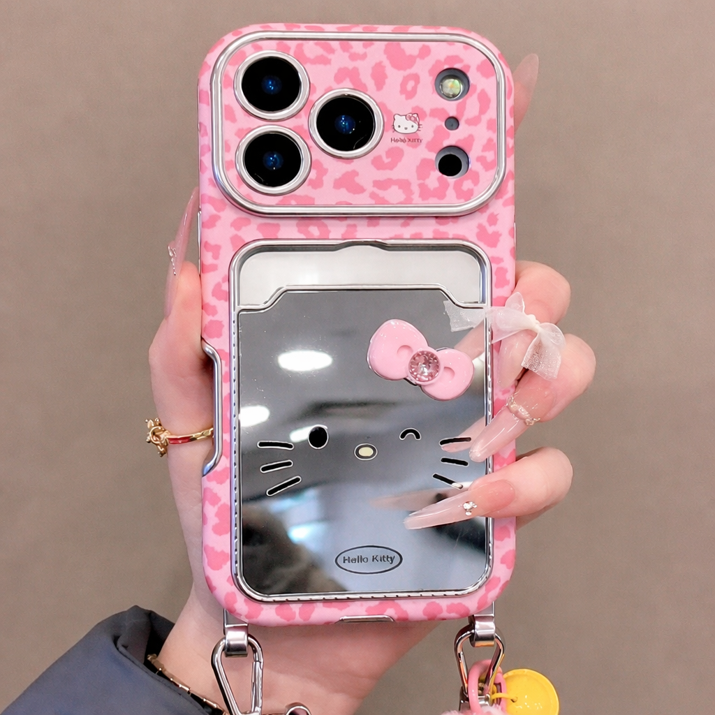 Kitty Paws Leopard Mirror Phone Case