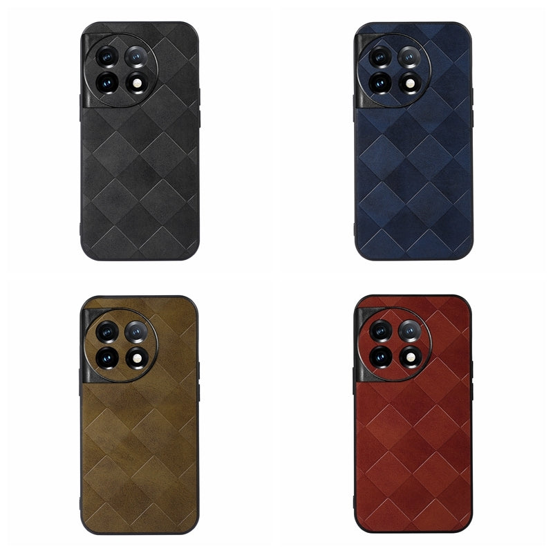 Plaid Pattern PU Leather Case - OnePlus