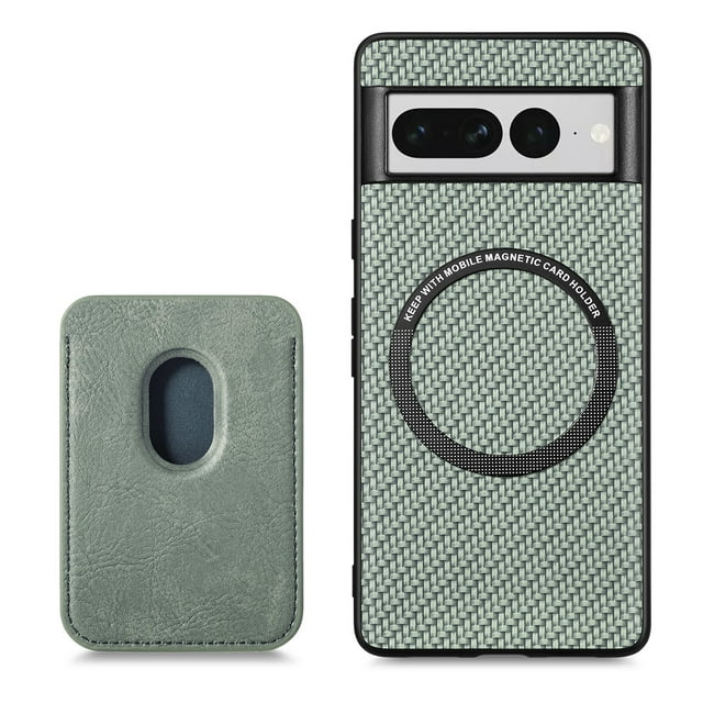 Carbon Slim Anti Scratch Case with Card Holder - Google Pixel