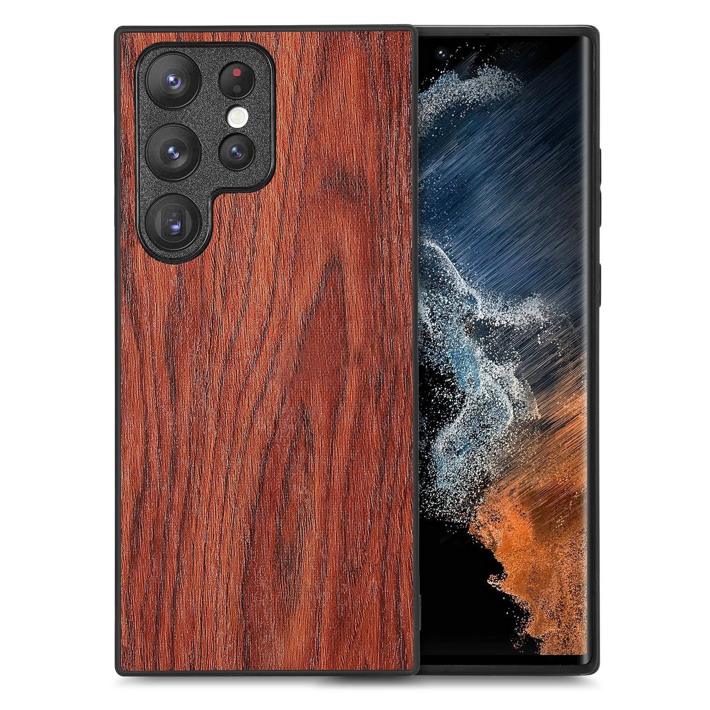 Rustic Artisan Blend Leather Wood Case - Samsung