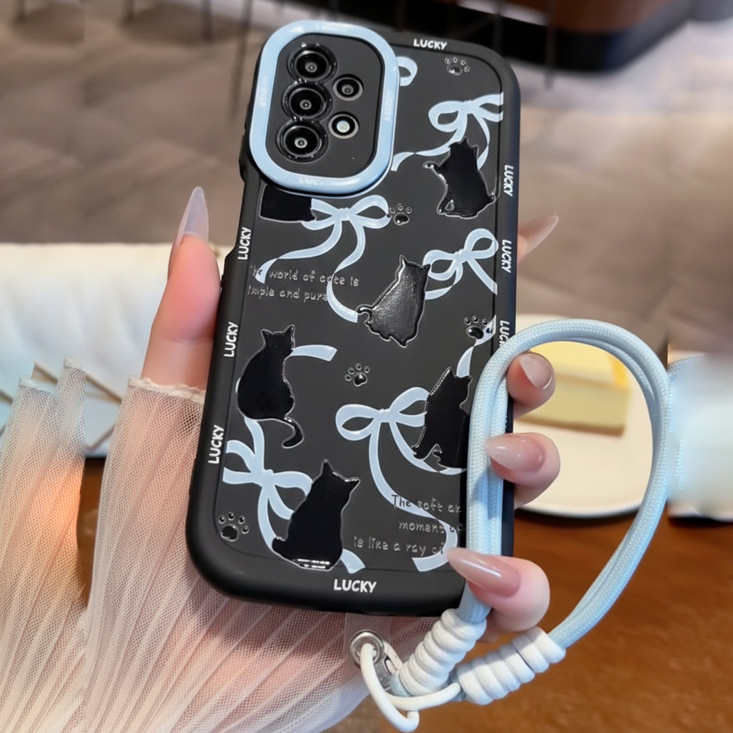 Lucky Midnight Kitty Charm - Samsung