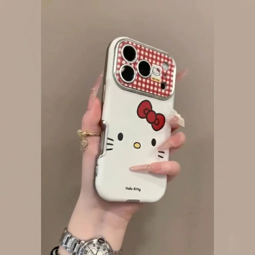 Hello Kitty Check Pattern Case