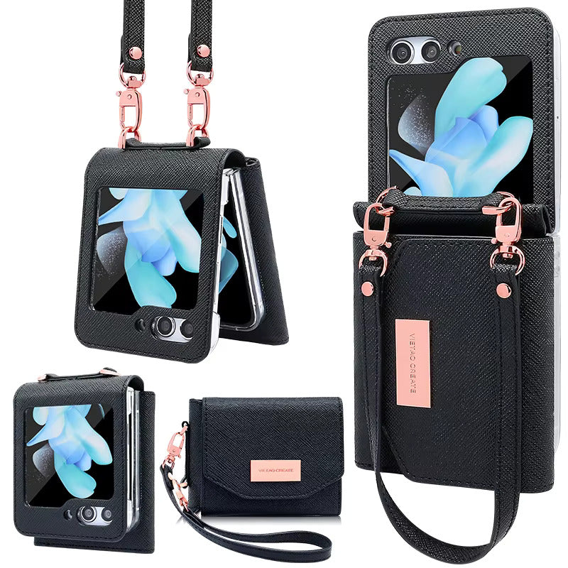 Vietao Leather Crossbody Wallet & Mobile Case - Samsung