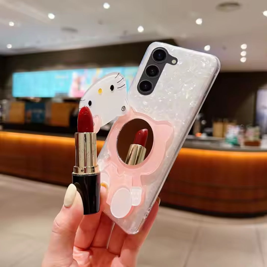 3D Hello Kitty Glitter Case - Samsung