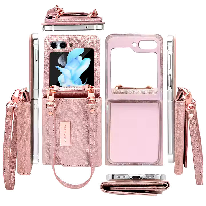 Vietao Leather Crossbody Wallet & Mobile Case - Samsung
