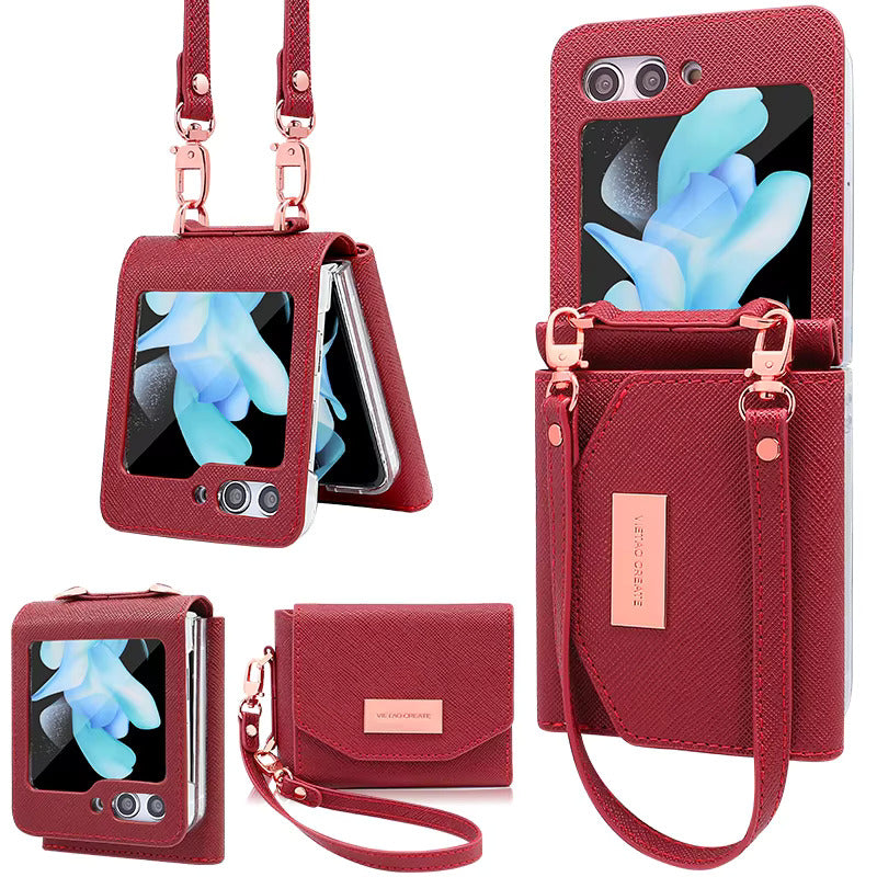 Vietao Leather Crossbody Wallet & Mobile Case - Samsung