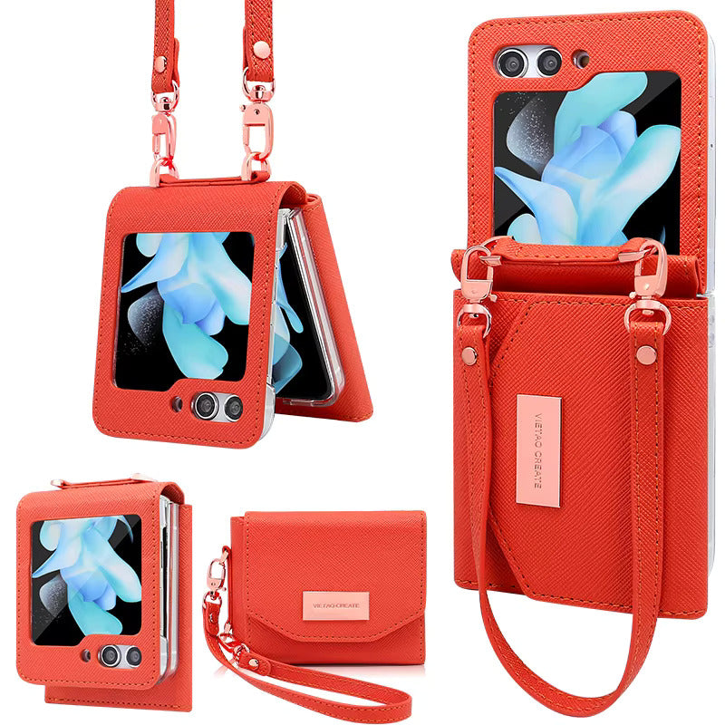 Vietao Leather Crossbody Wallet & Mobile Case - Samsung