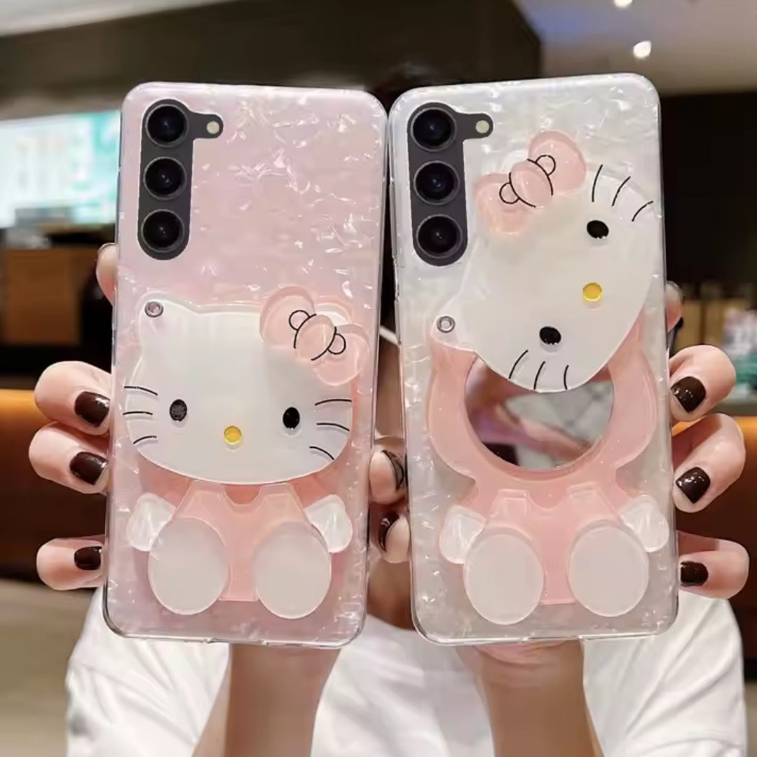 3D Hello Kitty Glitter Case - Samsung