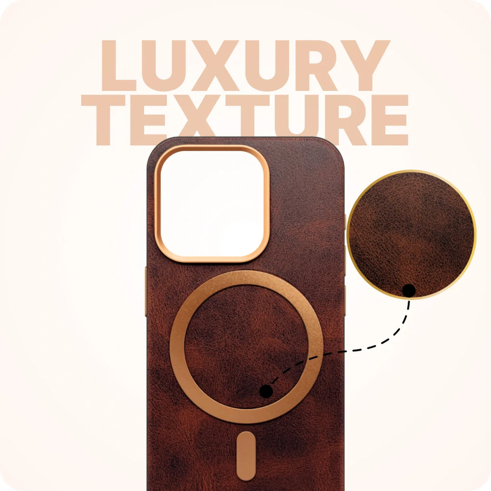 Premium Bold Leather Magsafe Case - iPhone