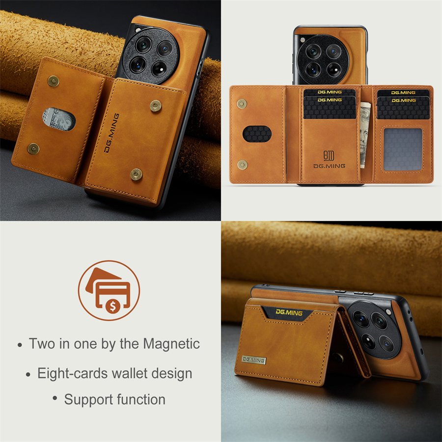 Lavish Leather Magnetic Wallet Case - OnePlus