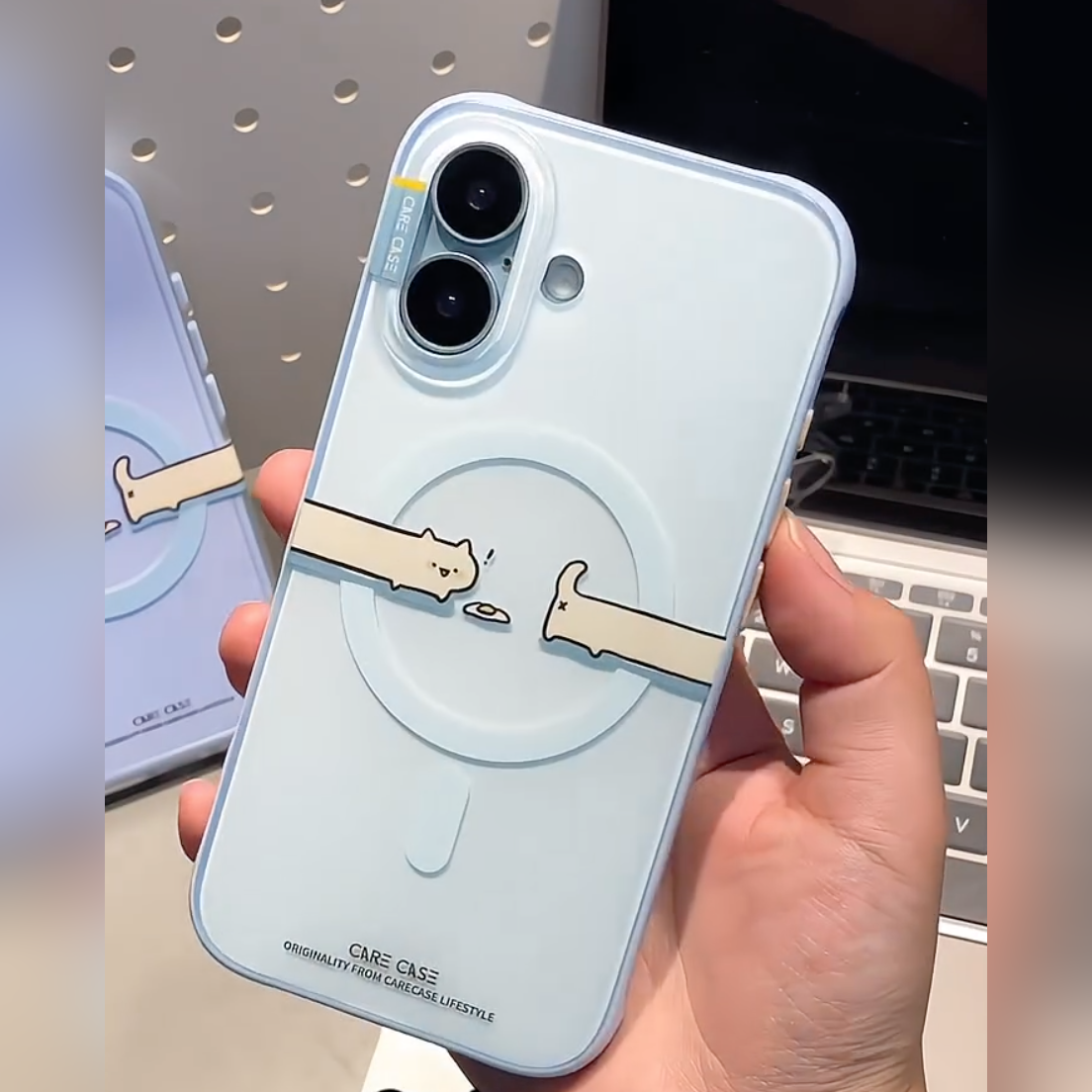 Cute Cat Spin Ring Holder Case