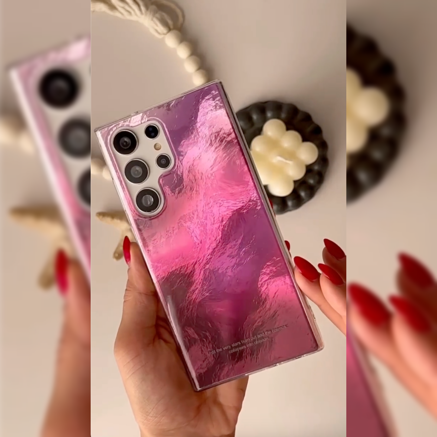 Shimmering Pink Radiance Glow Case - Samsung