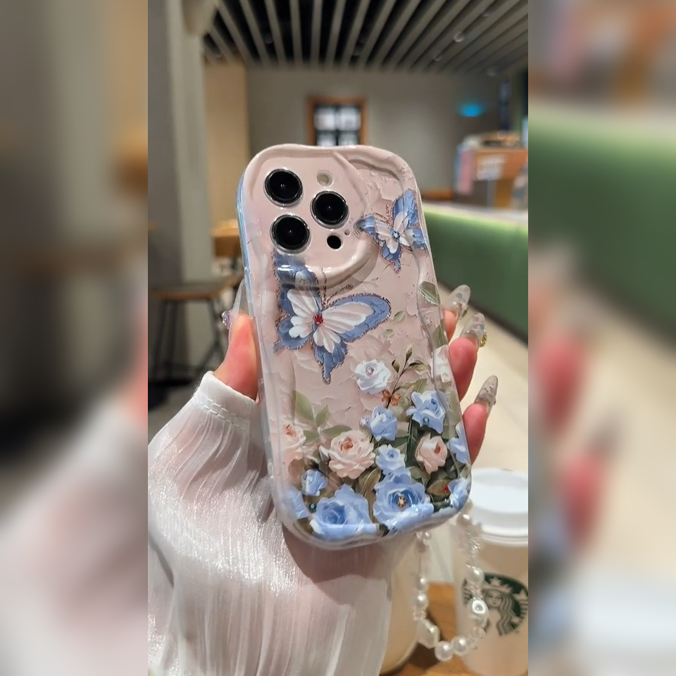 Cute Butterfly Flower Case