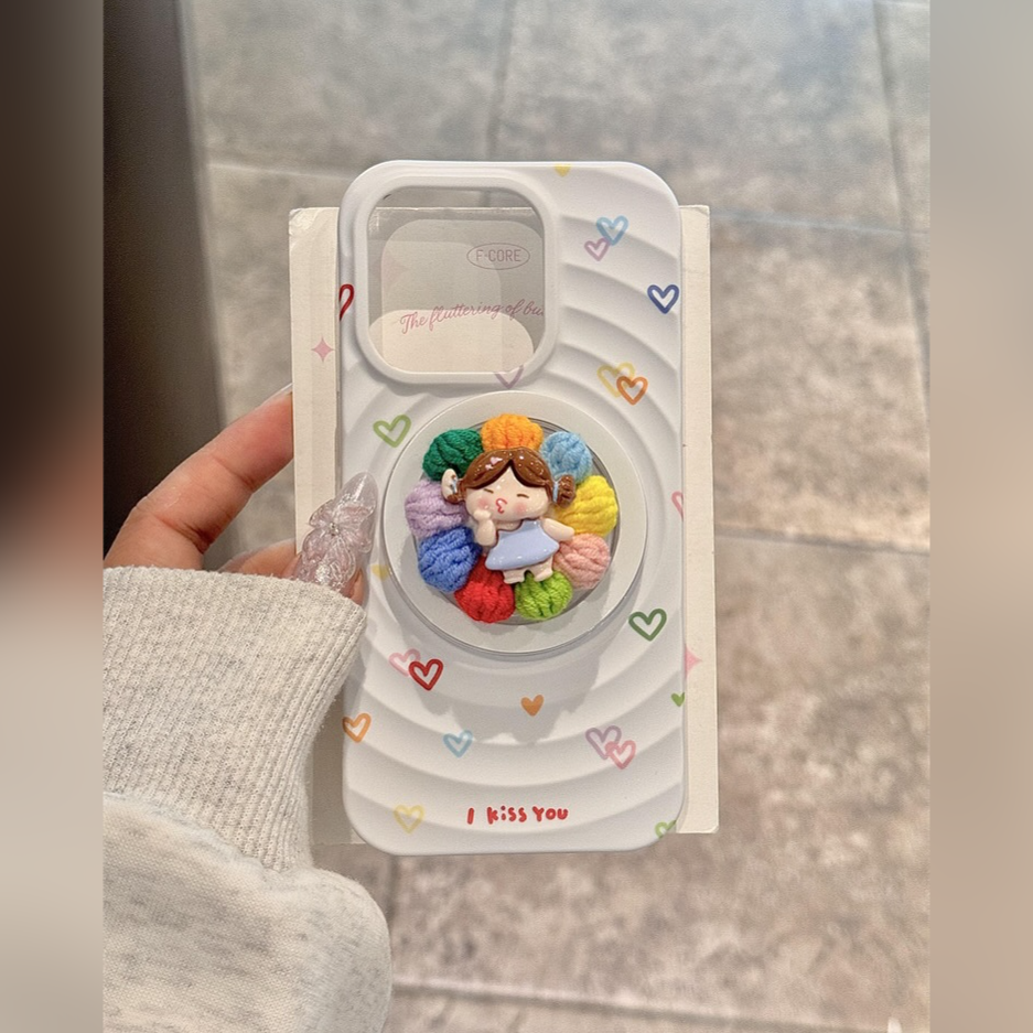 Colorful Pop-Up Doll Stand Case