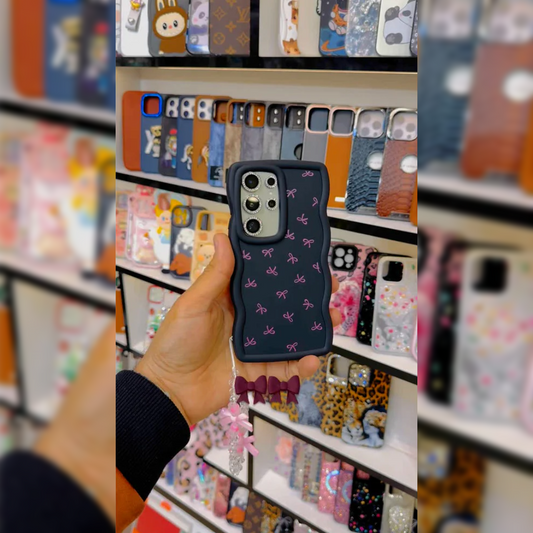 Sapphire Bow Charm Case - Samsung