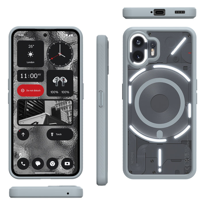 Contemporary Fortified Clear Magsafe Case - Nothing