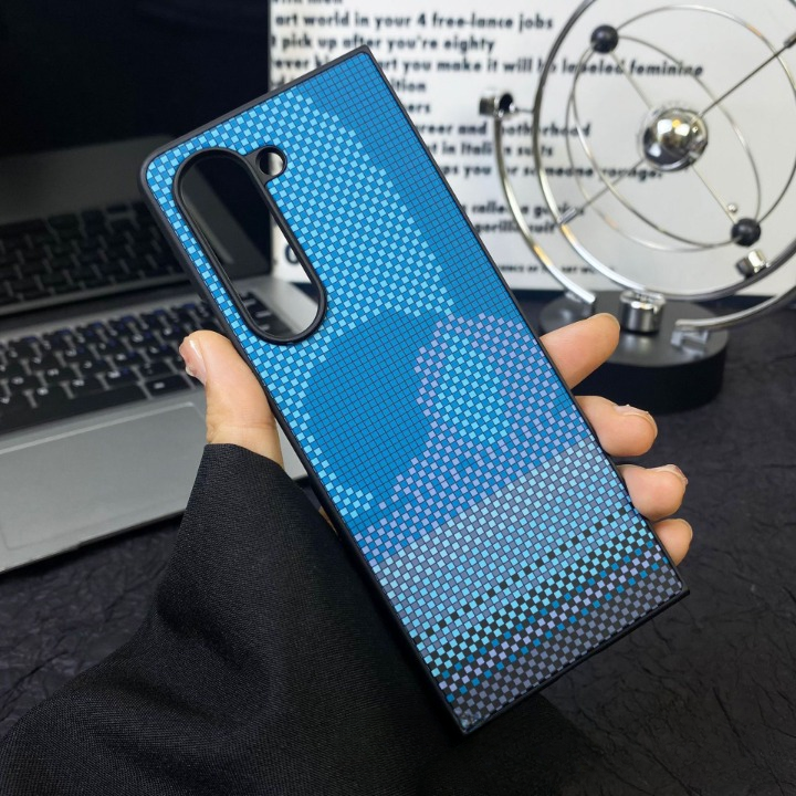 Mosaic Flower Pattern Case - Samsung