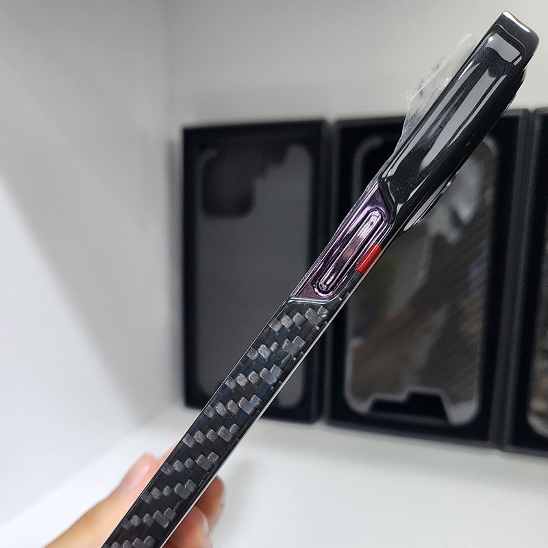 Elite Carbon Woven Stripe Pattern Case - iPhone