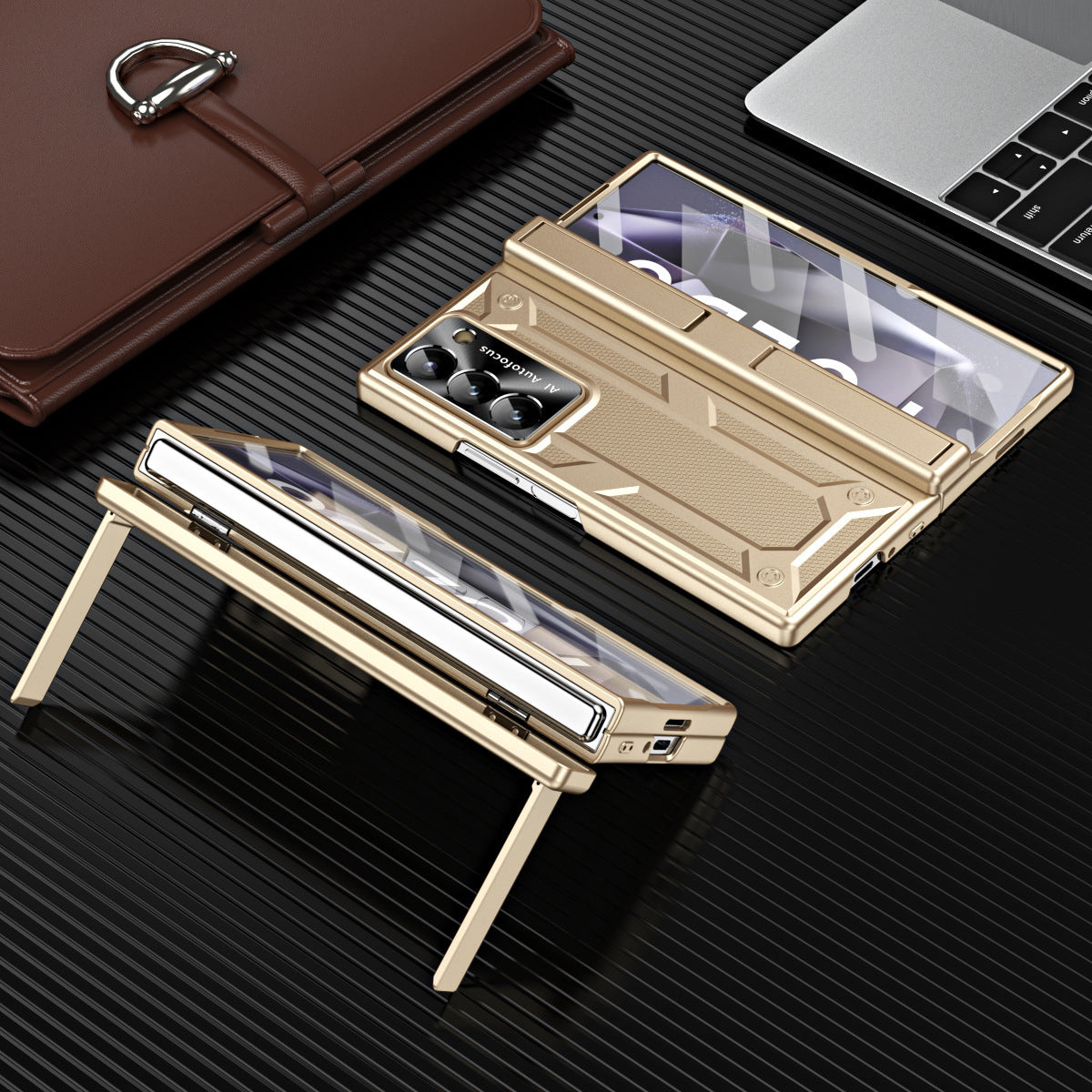 Galaxy Z Fold6 Dual Kickstand Folding Spring Loaded Case