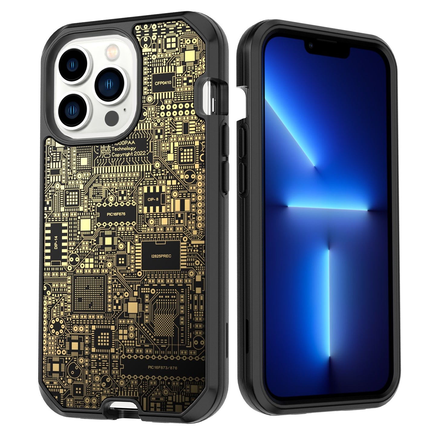 Premium Circuit Board Glass Case - iPhone