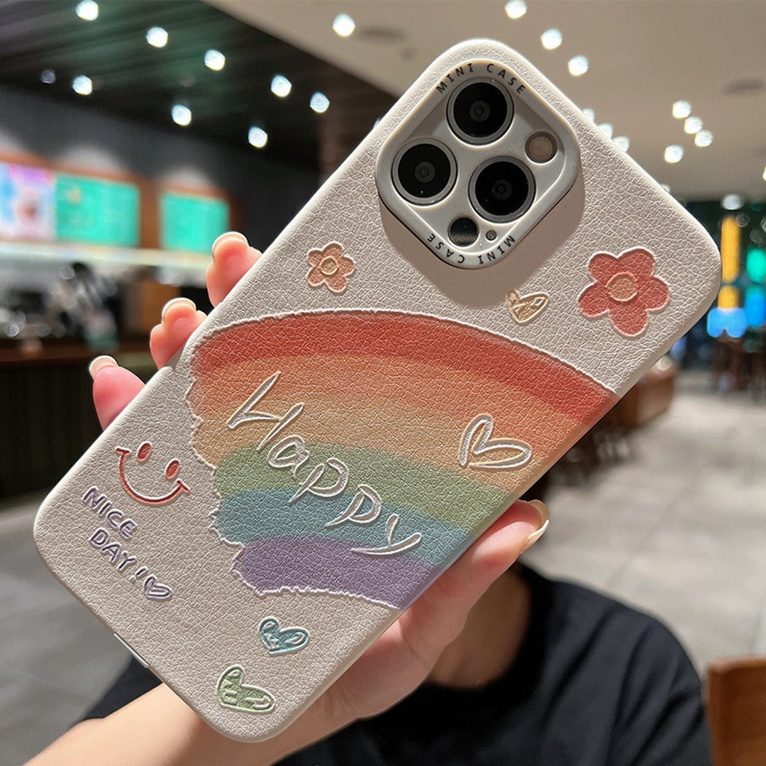 Happy Graffiti Rainbow Smiley Case