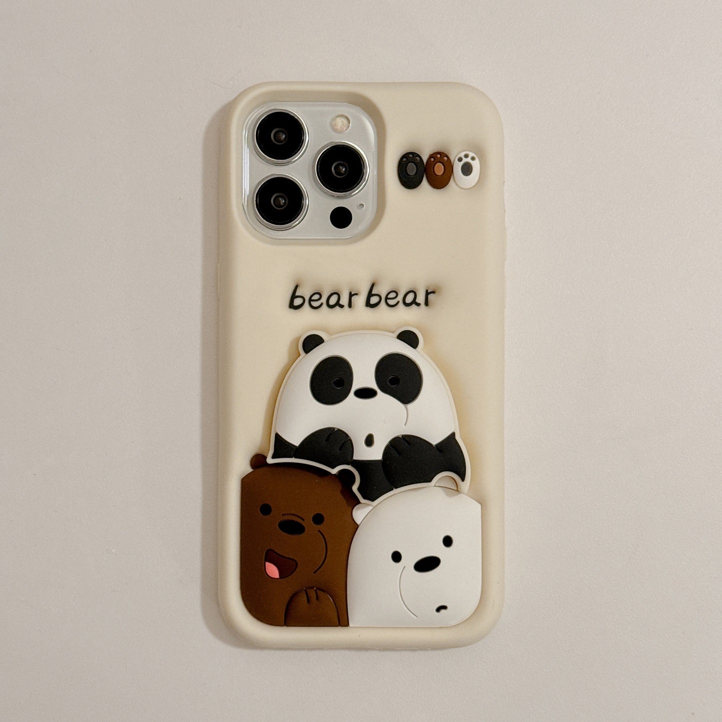 Adorable Bear Trio 3D Phone Case