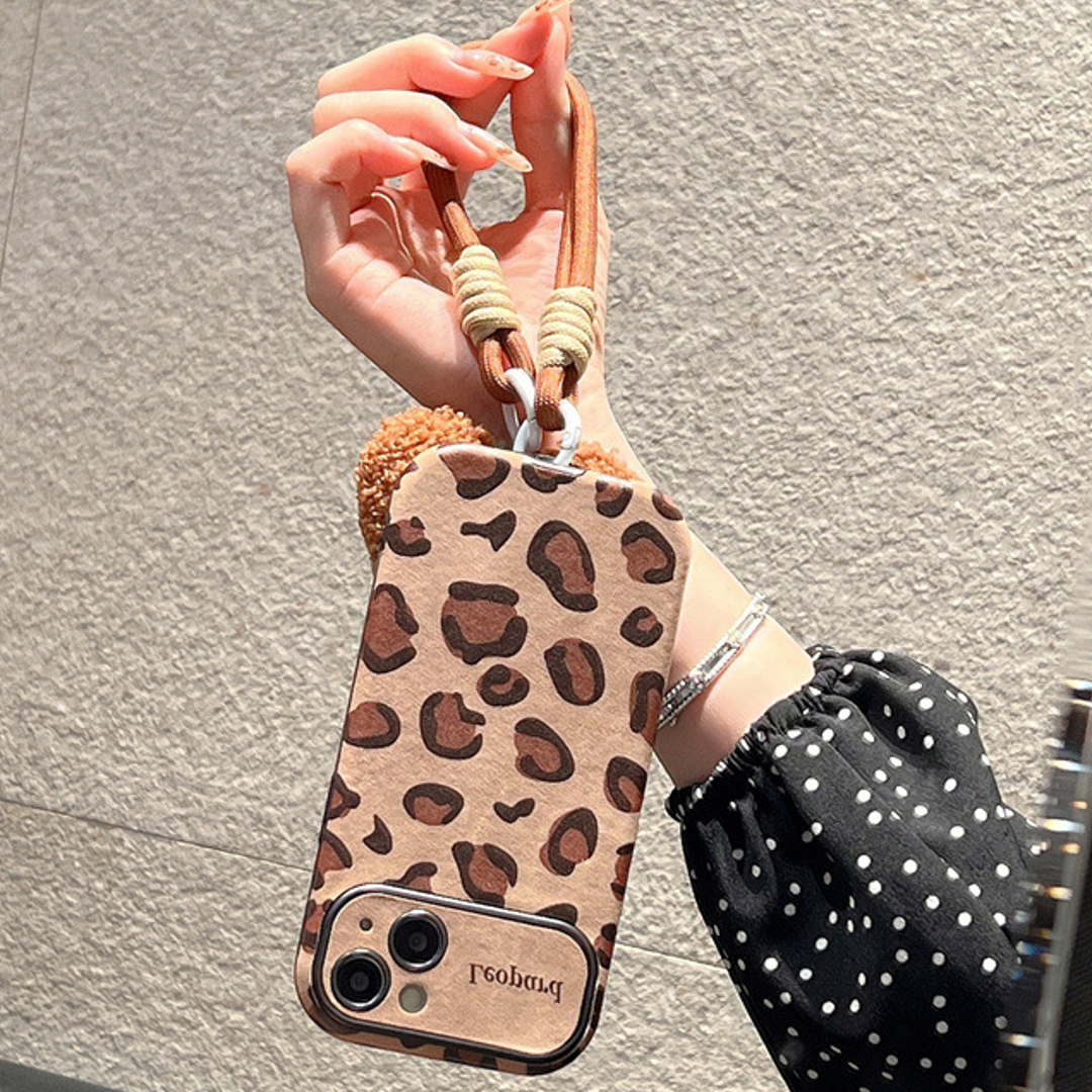 Safari Style Leopard Case with Charm