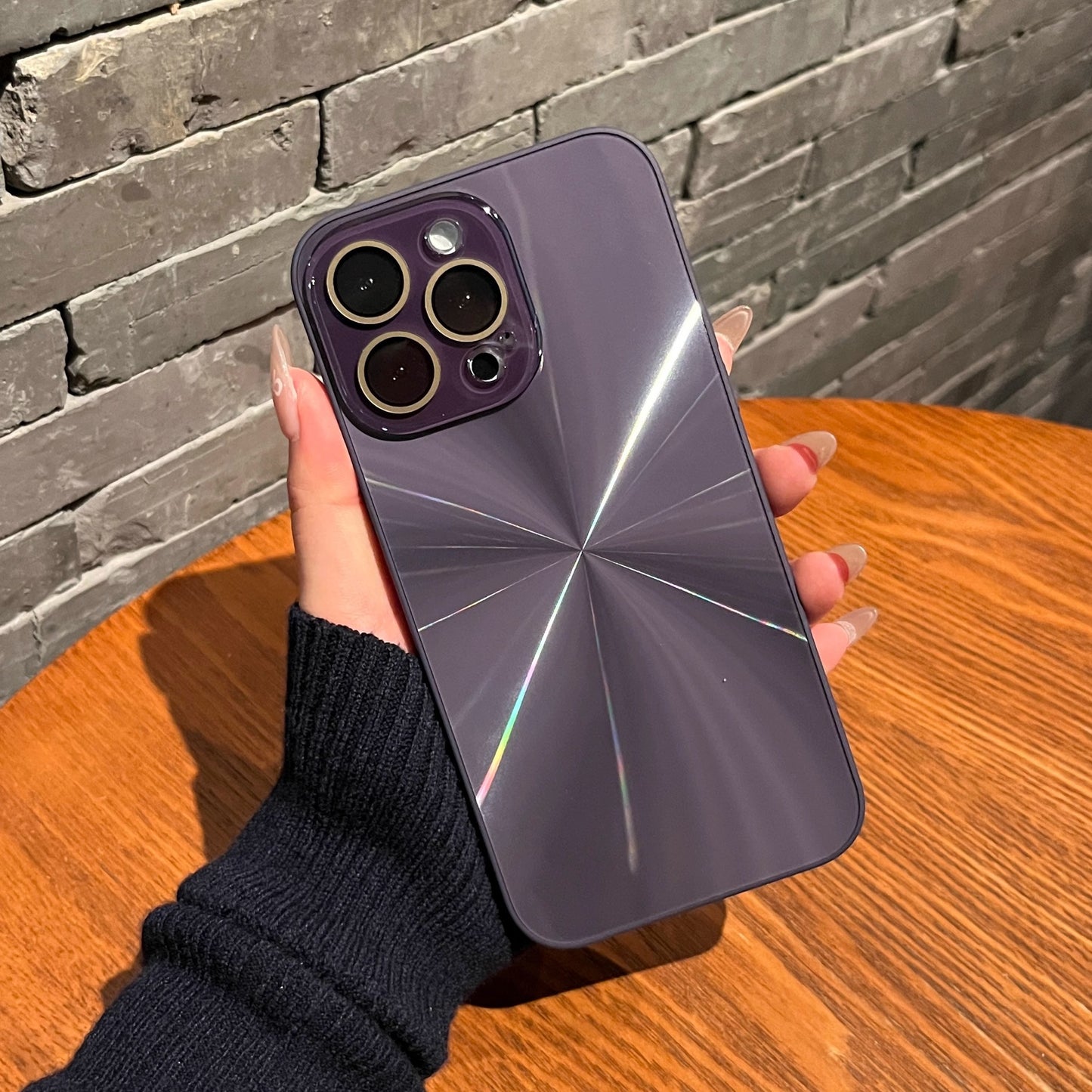 Aurora Crystal Lens CD Pattern Case - iPhone