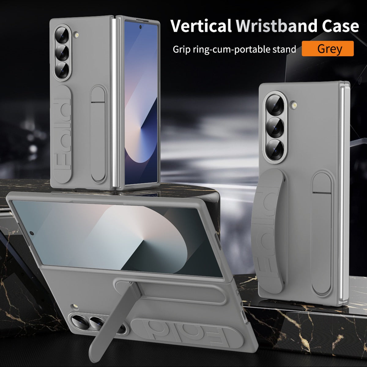 Dual Function Design Wristband Case with Folding Stand - Samsung
