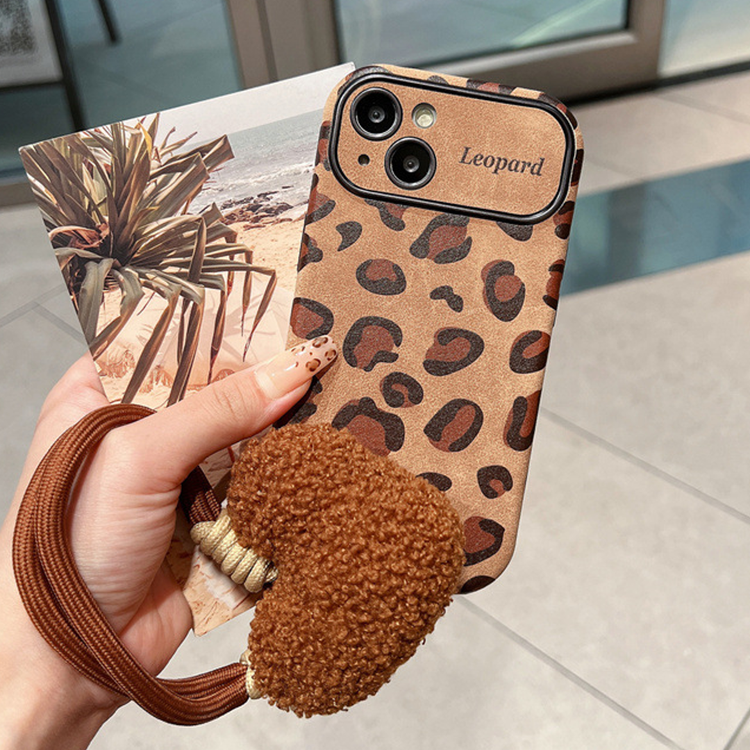 Safari Style Leopard Case with Charm