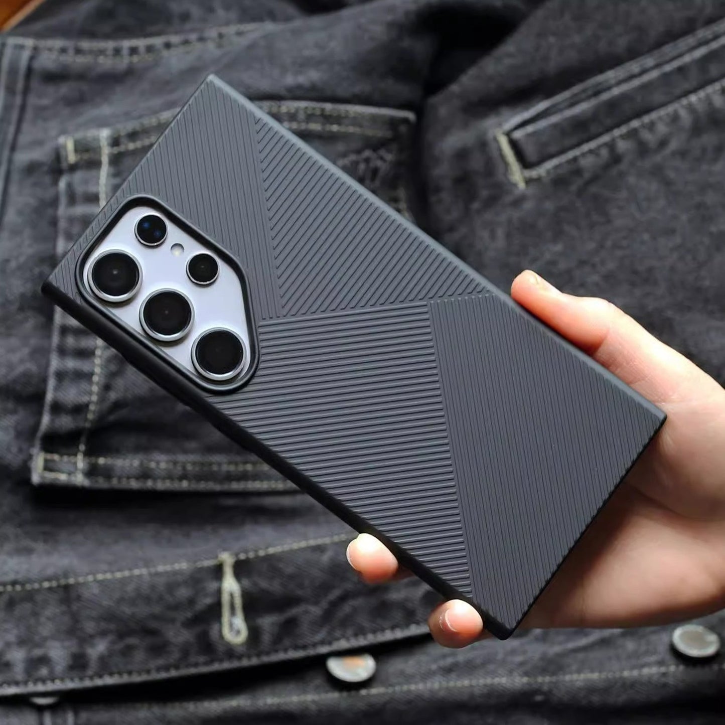 Ultra Thin Frosted Geometric Pattern Case - Samsung