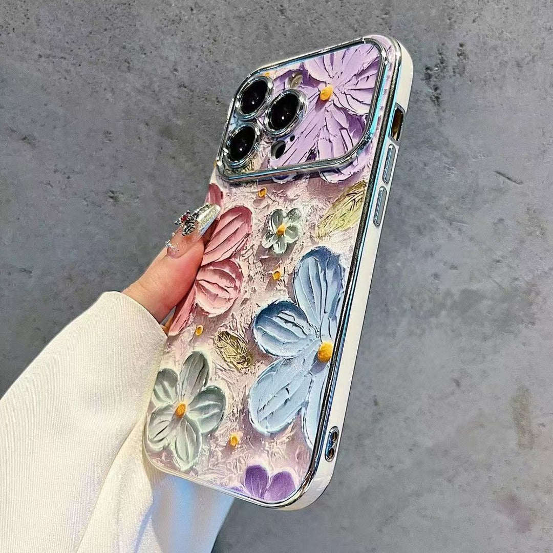Blooming Artistry Oil Floral Case - iPhone