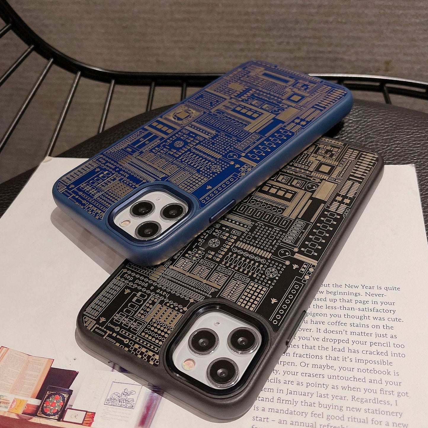 Premium Circuit Board Glass Case - iPhone