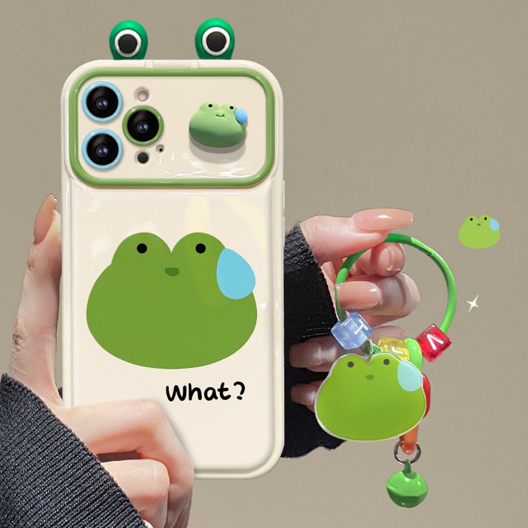 Cute Flip Mirror Cartoon Charm Case