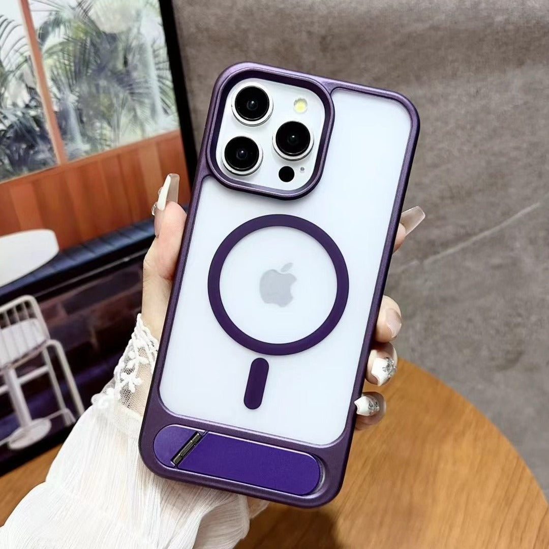 Matte Finish Magnetic Foldable Stand Case - Samsung