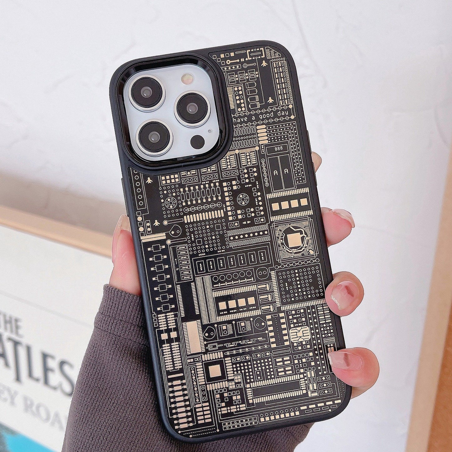 Premium Circuit Board Glass Case - iPhone