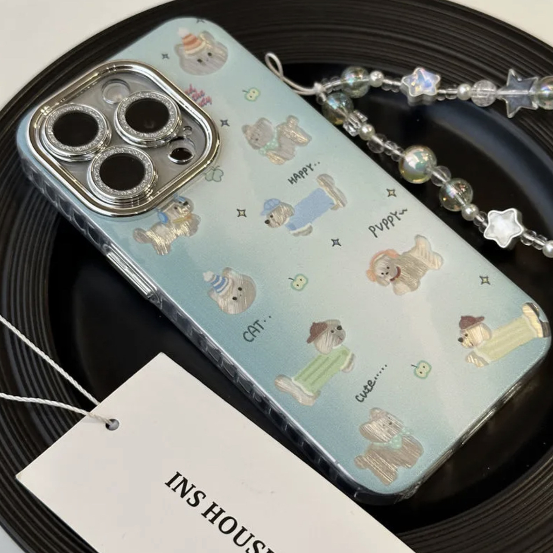 Cute Cat & Puppy Charm Case