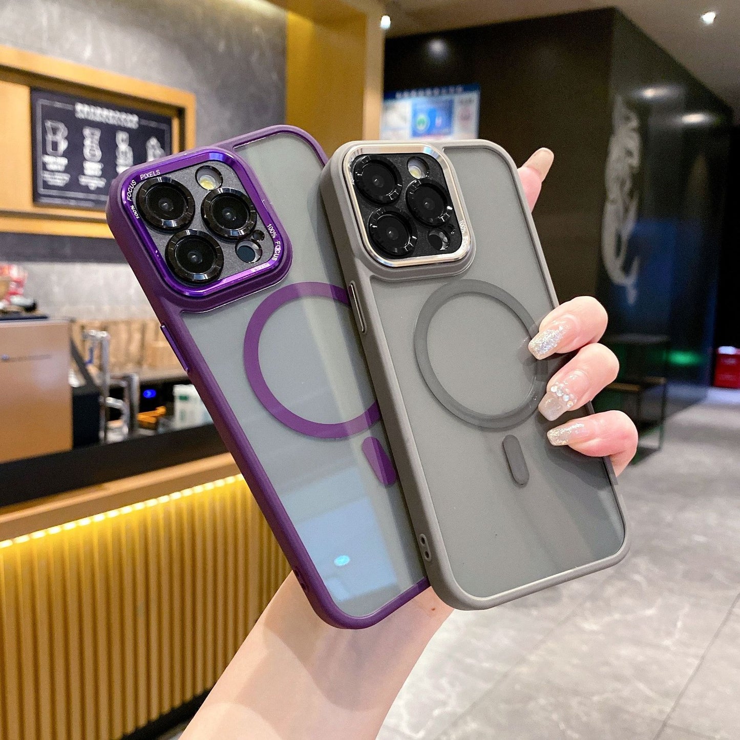 Armor Lens Magnetic Grip Case - iPhone