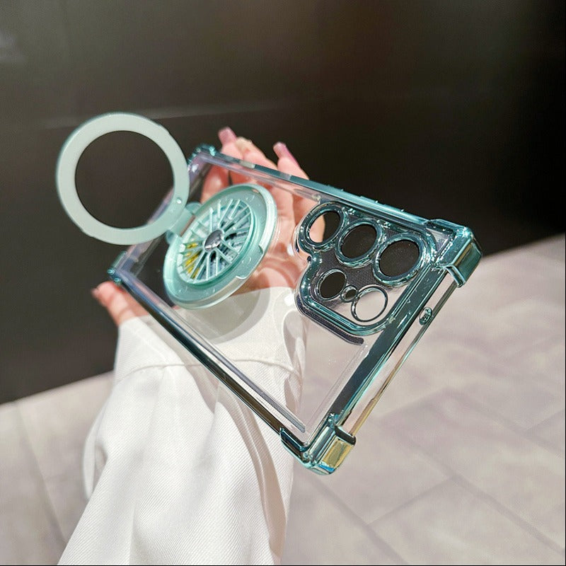 Electroplated Rotating Gyro Magnetic Case - Samsung